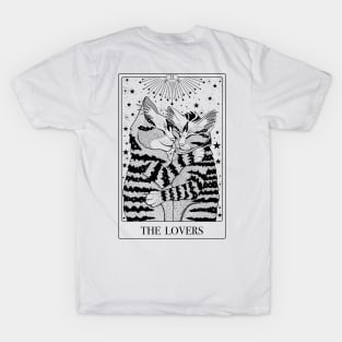 The Lovers Tarot Card With Cats T-Shirt